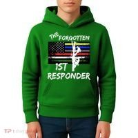 The Forgotten First Responder Tribute To Electrical Lineman Kids Hoodie thumb 4