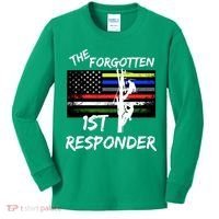 The Forgotten First Responder Tribute To Electrical Lineman Kids Long Sleeve Shirt thumb 0