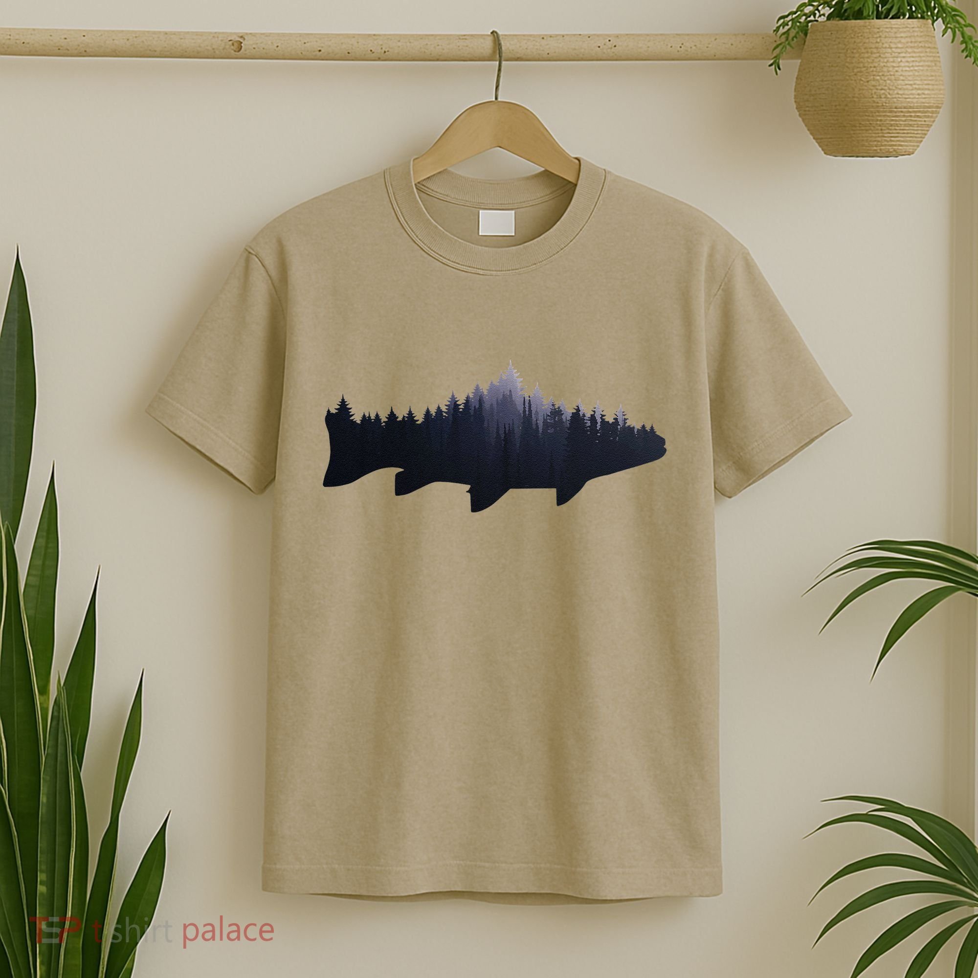 Trout Fly Fishing Nature Outdoor Fisherman Gift T-Shirt