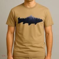 Trout Fly Fishing Nature Outdoor Fisherman Gift T-Shirt thumb 3