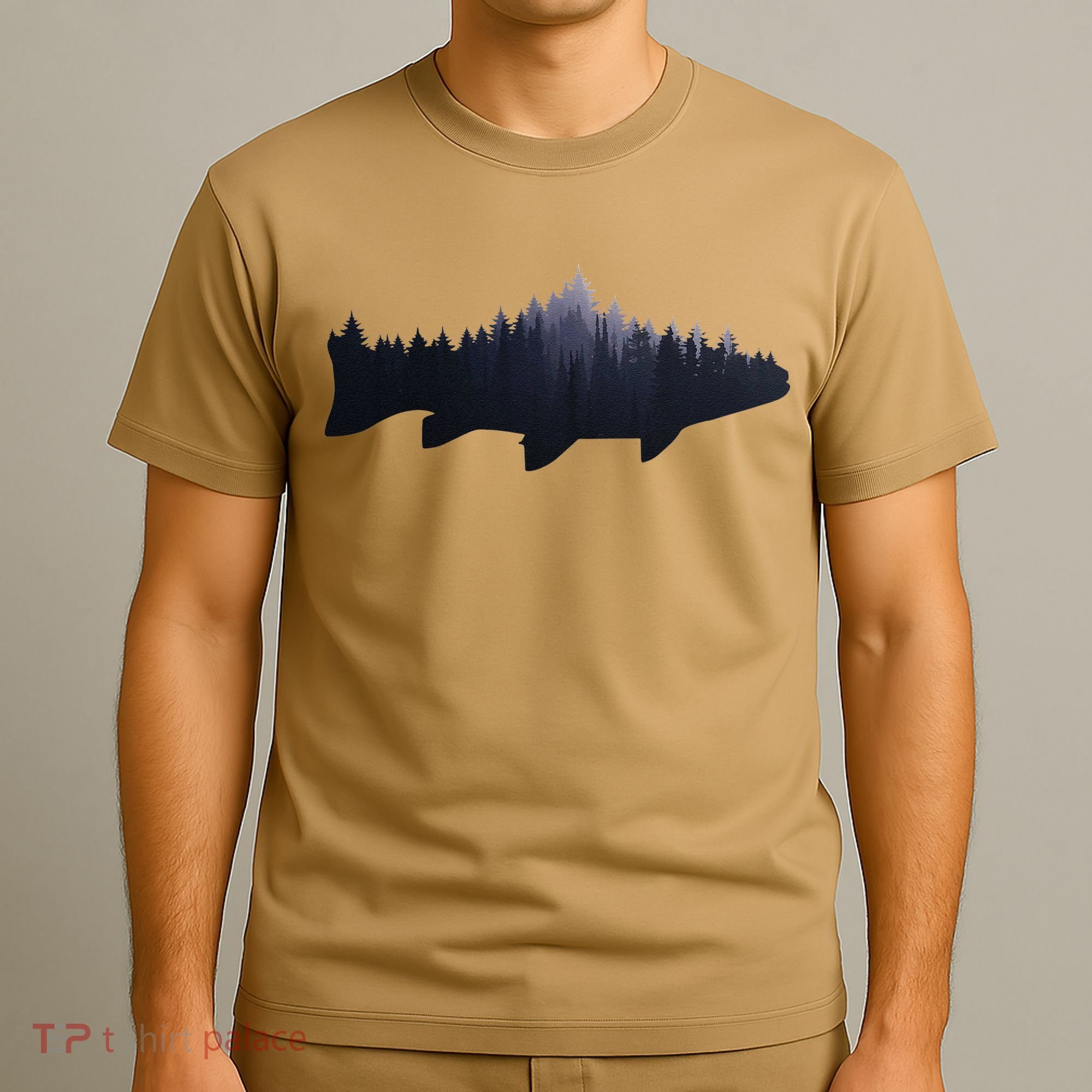 Trout Fly Fishing Nature Outdoor Fisherman Gift T-Shirt