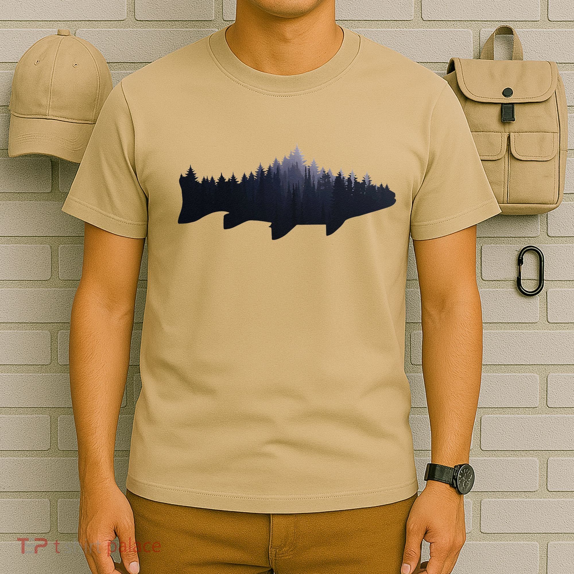Trout Fly Fishing Nature Outdoor Fisherman Gift T-Shirt