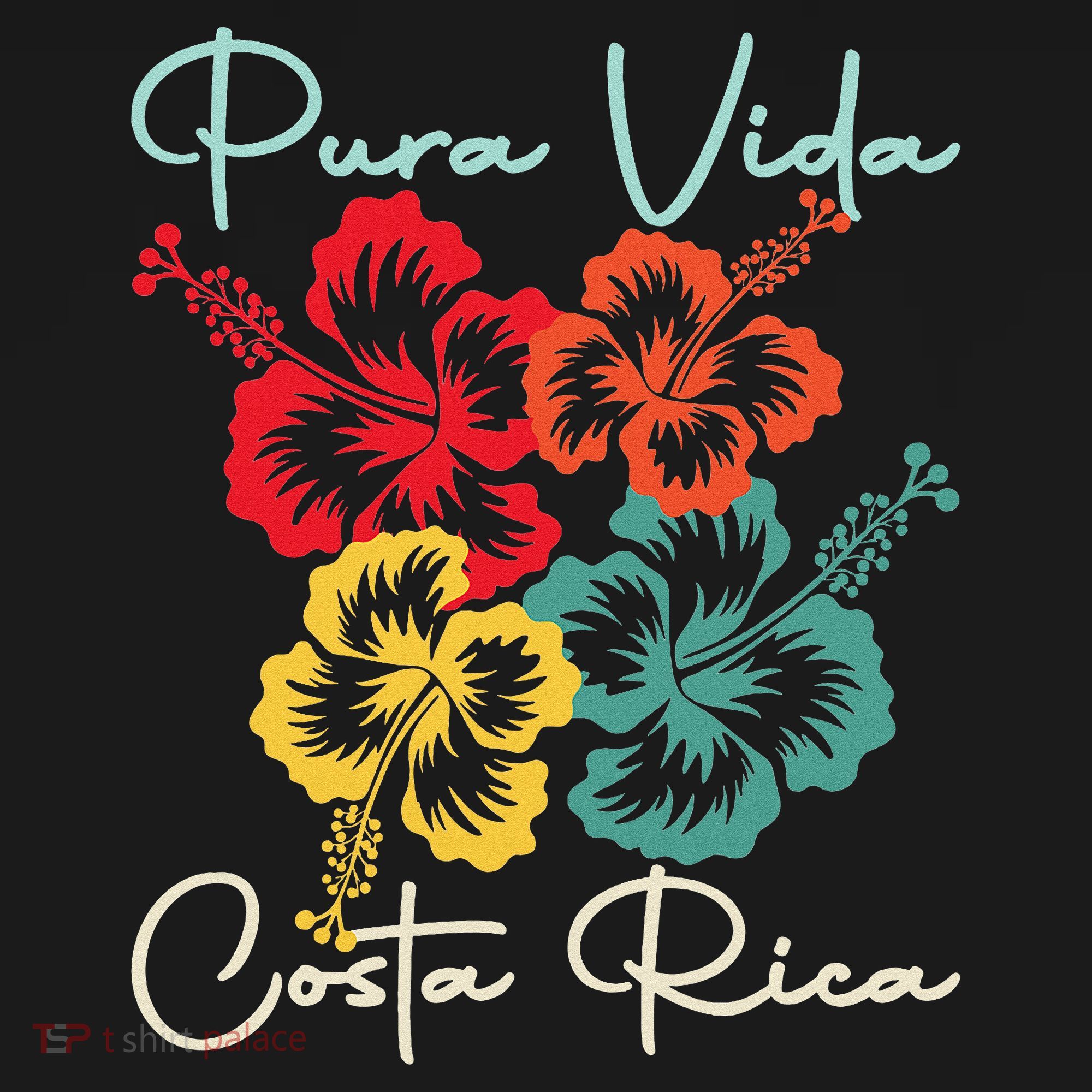 Tropical Flower Family Vacation Costa Rica Beach Pura Vida Women's Tank Top