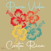 Tropical Flower Family Vacation Costa Rica Beach Pura Vida T-Shirt thumb 7