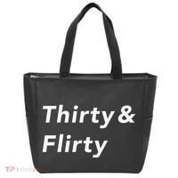Thirty & Flirty Funny 30th Birthday Gifts 30 Years Old Tote Bag thumb 0
