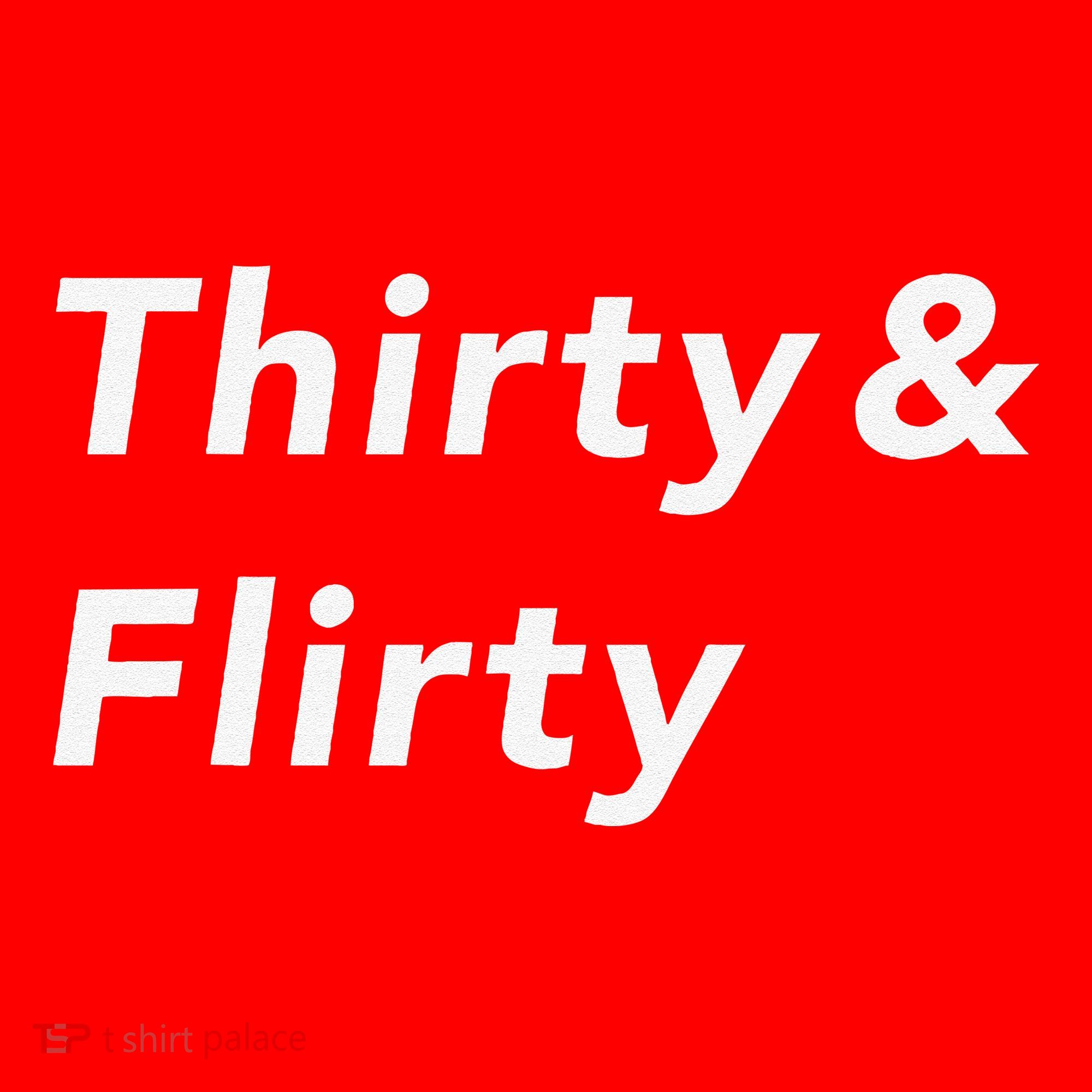 Thirty & Flirty Funny 30th Birthday Gifts 30 Years Old Santa Hat