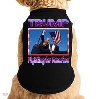 Trump Fighting For America Doggie Tank thumb 0