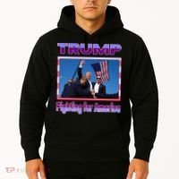 Trump Fighting For America Hoodie thumb 2