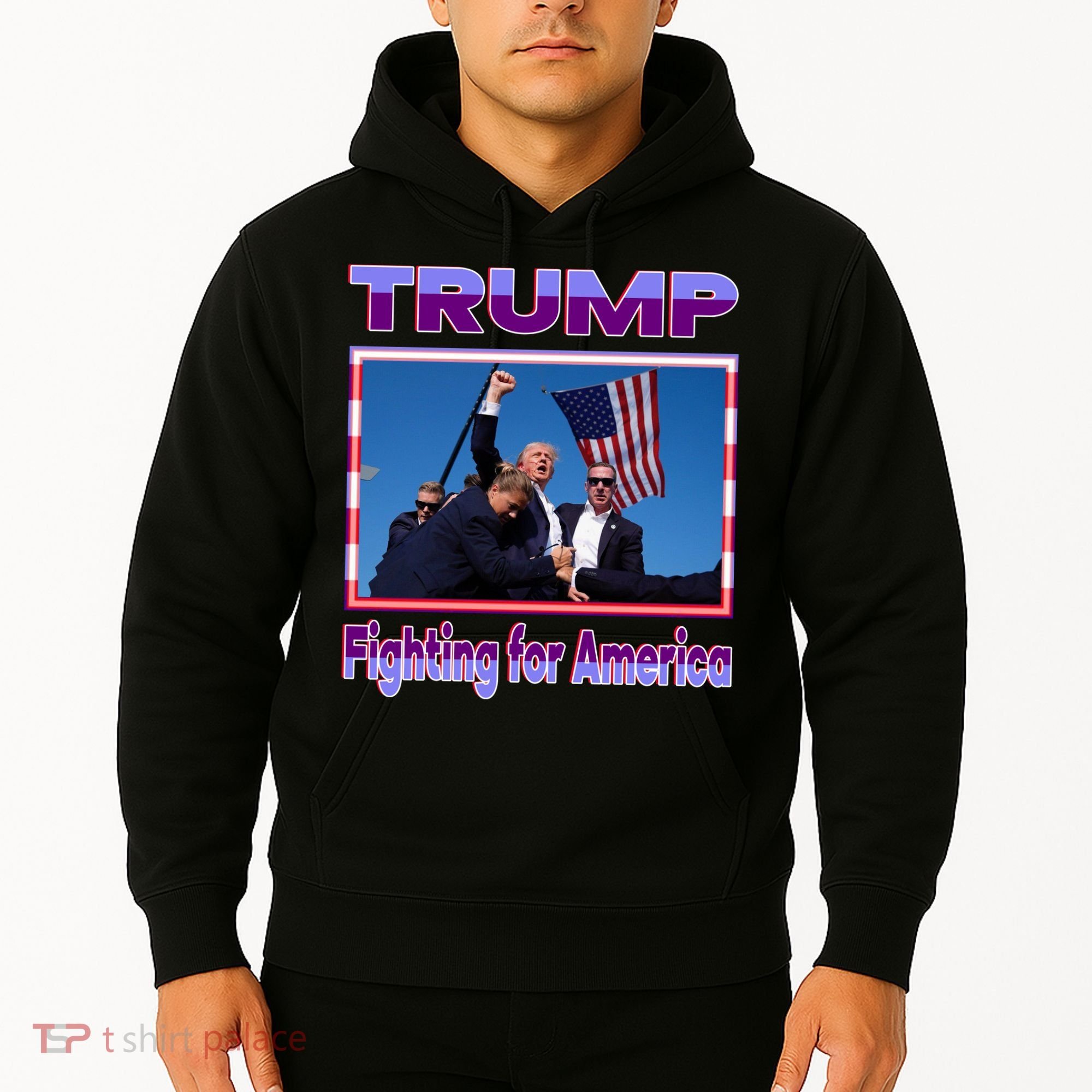 Trump Fighting For America Hoodie