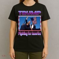 Trump Fighting For America T-Shirt thumb 4