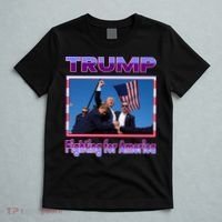 Trump Fighting For America T-Shirt thumb 5