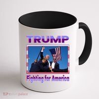 Trump Fighting For America Coffee Mug thumb 1