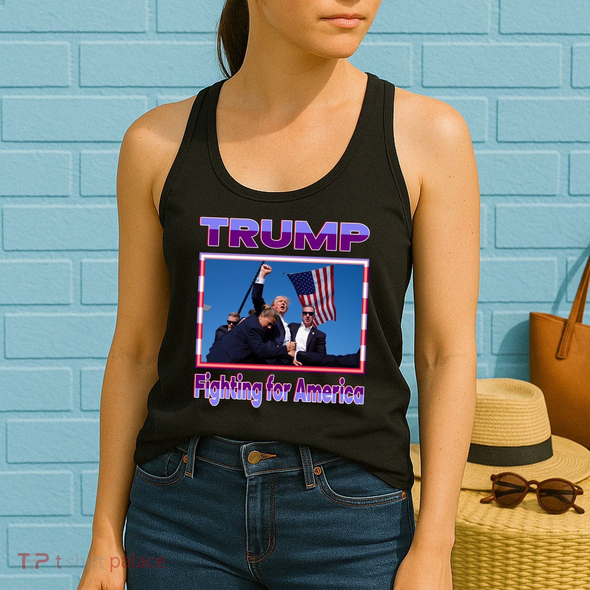 Trump Fighting For America Women's Tank Top