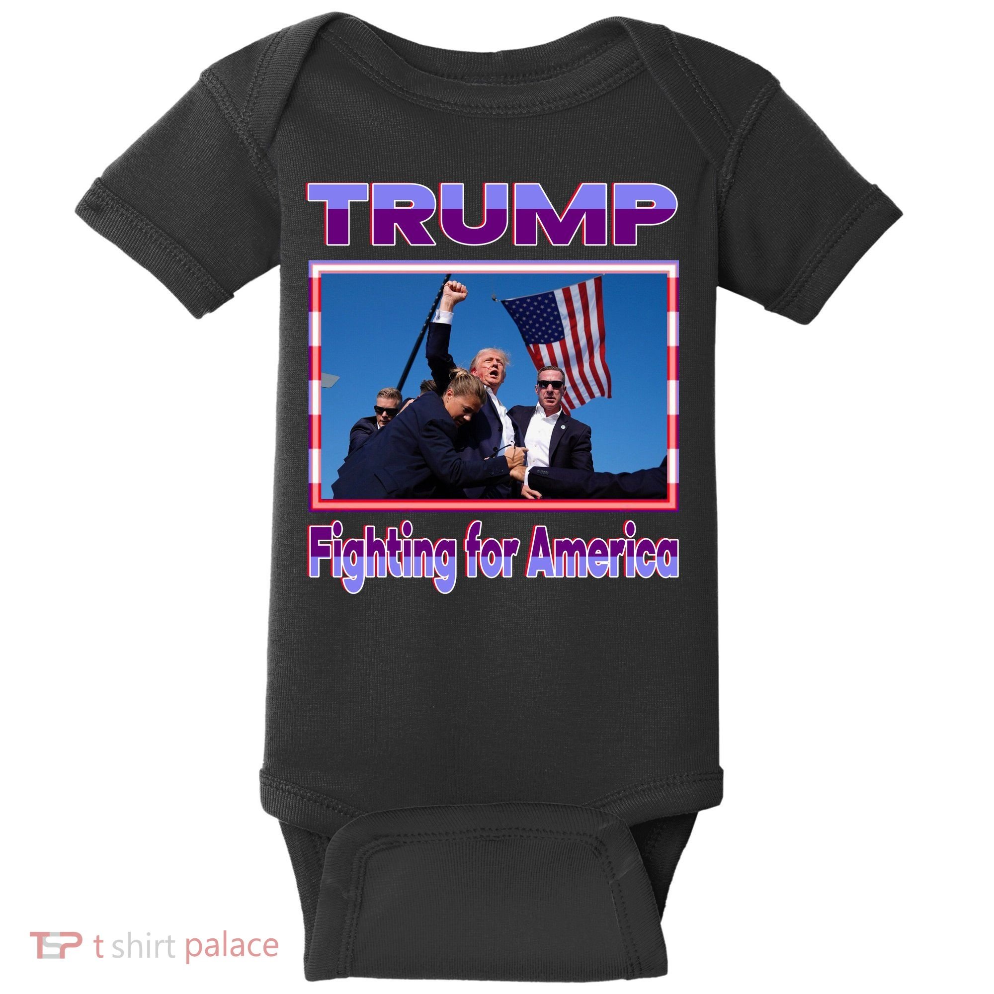 Trump Fighting For America Baby Bodysuit