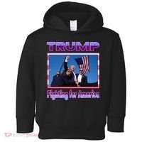 Trump Fighting For America Toddler Hoodie thumb 0