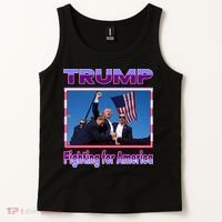 Trump Fighting For America Tank Top thumb 2