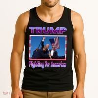 Trump Fighting For America Tank Top thumb 3