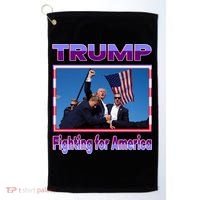 Trump Fighting For America Golf Towel thumb 0
