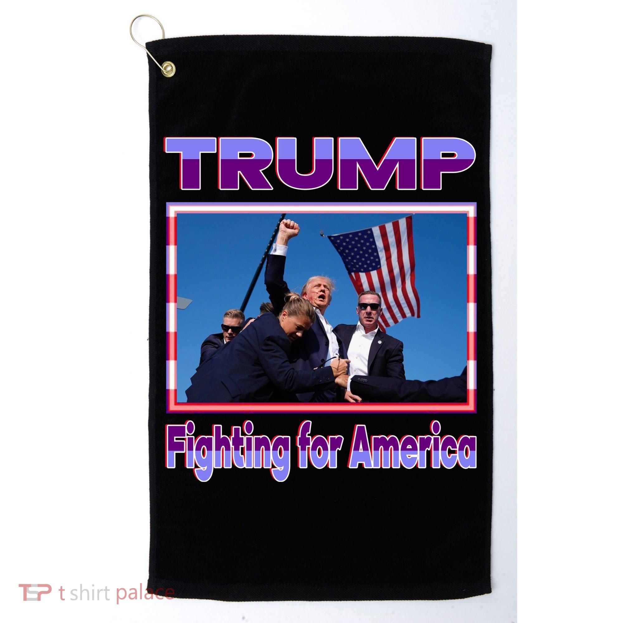 Trump Fighting For America Golf Towel