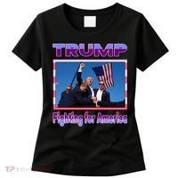 Trump Fighting For America Women's T-Shirt thumb 0