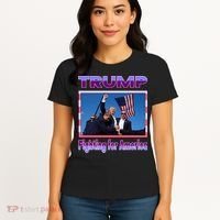 Trump Fighting For America Women's T-Shirt thumb 4