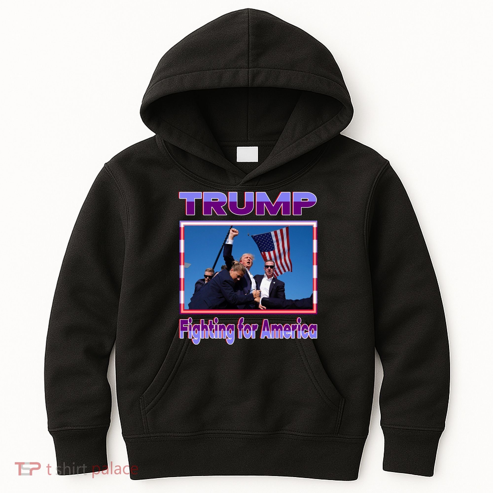 Trump Fighting For America Kids Hoodie