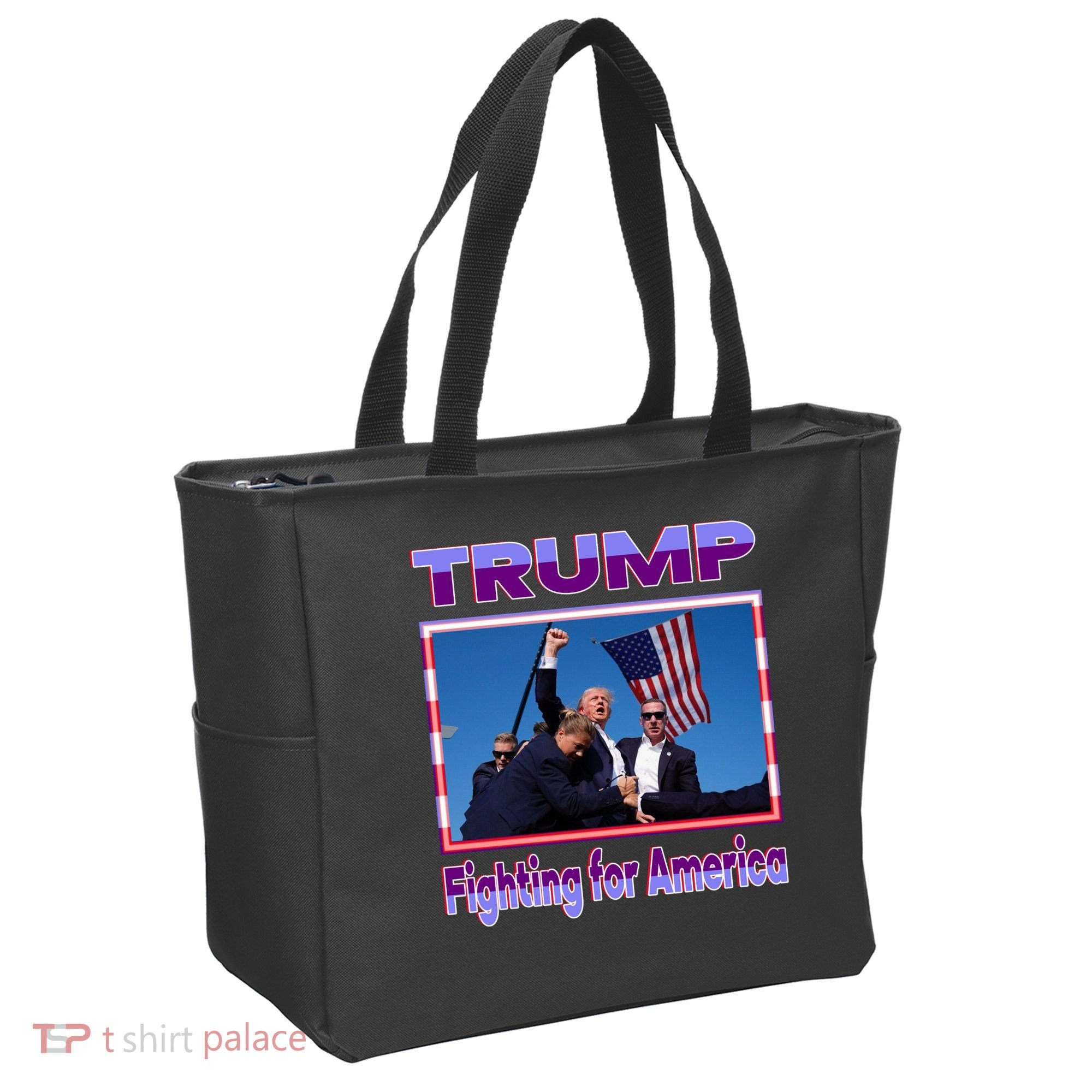 Trump Fighting For America Tote Bag