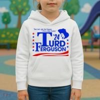 Turd Ferguson For President Election 2024 Kids Hoodie thumb 3