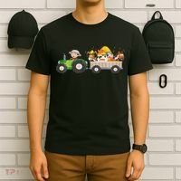 Tractor Farm Farmers Animals Horse Cow Chicken T-Shirt thumb 6