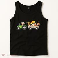 Tractor Farm Farmers Animals Horse Cow Chicken Tank Top thumb 2