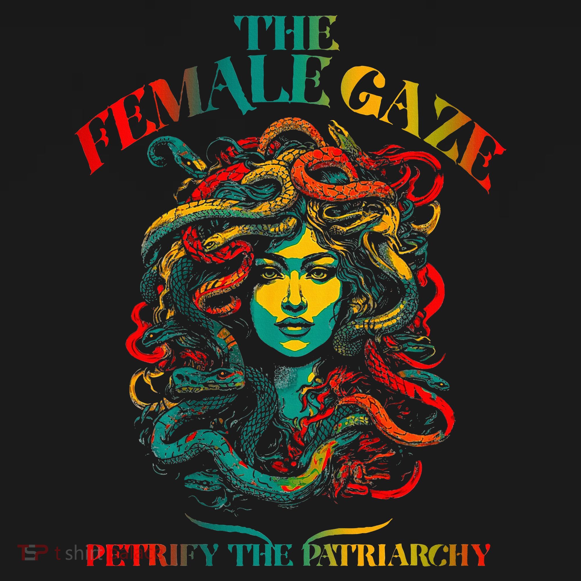 The Female Gaze Petrify The Patriarchy Medusa Women's Hoodie