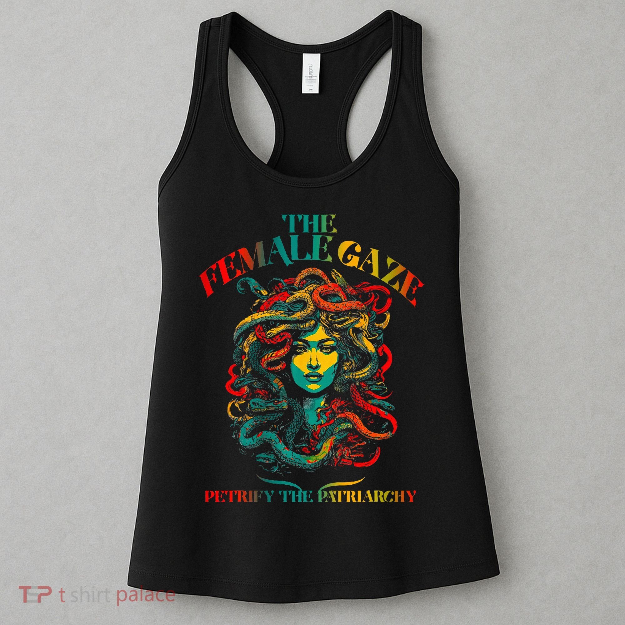 The Female Gaze Petrify The Patriarchy Medusa Women's Tank Top