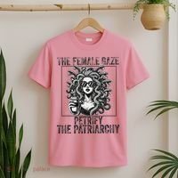 The Female Gaze Petrify The Patriarchy Medusa Feminisit T-Shirt thumb 2