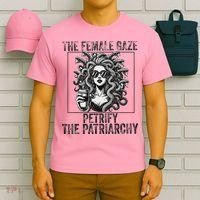 The Female Gaze Petrify The Patriarchy Medusa Feminisit T-Shirt thumb 6