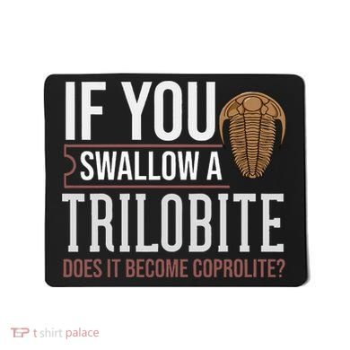 Trilobite Fossil Gift Future Paleontologist Mousepad