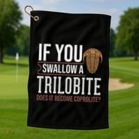Trilobite Fossil Gift Future Paleontologist Golf Towel thumb 1