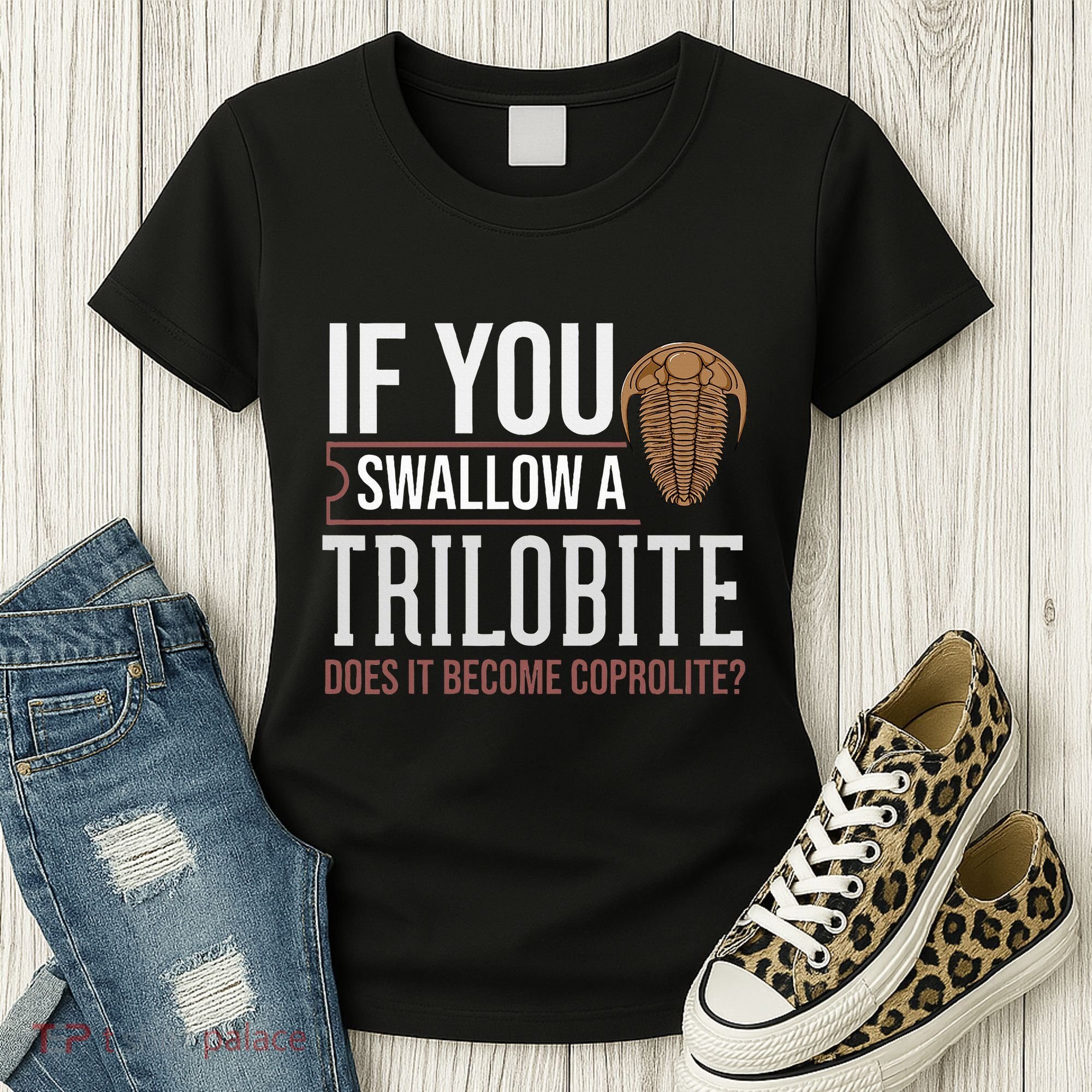 Trilobite Fossil Gift Future Paleontologist Women's T-Shirt
