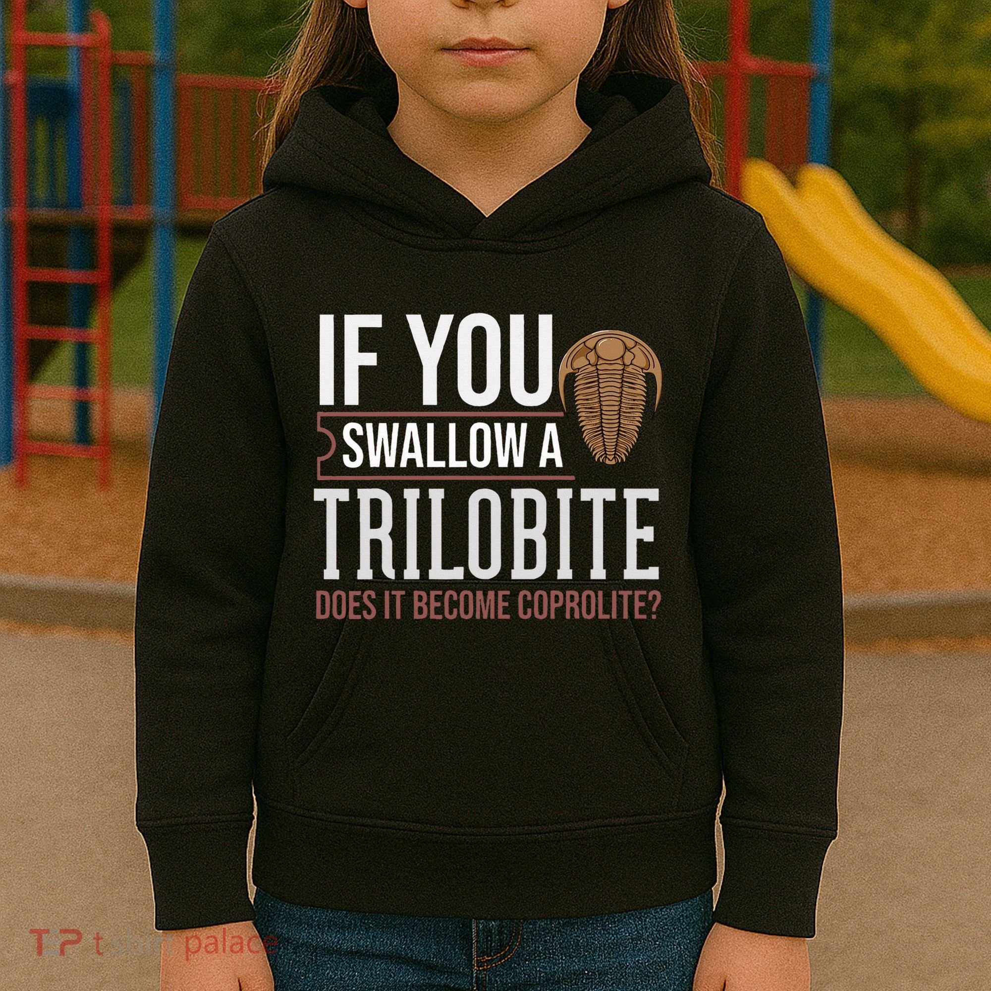 Trilobite Fossil Gift Future Paleontologist Kids Hoodie