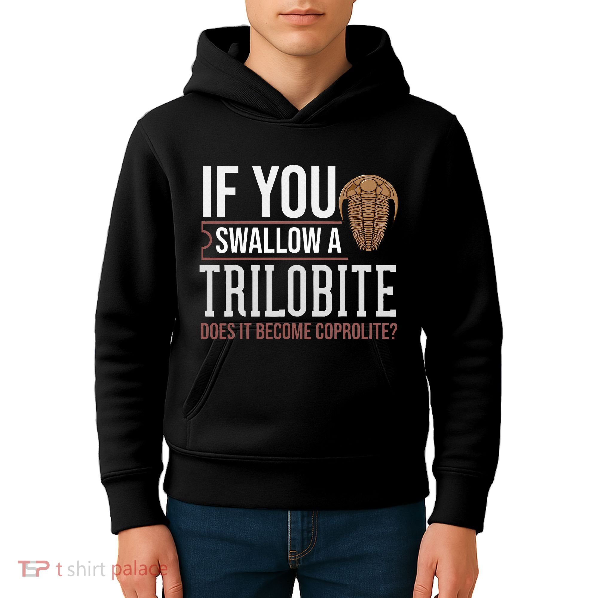 Trilobite Fossil Gift Future Paleontologist Kids Hoodie