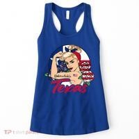 Texas For Girls Texas Proud State Flag For Woman Women's Tank Top thumb 0