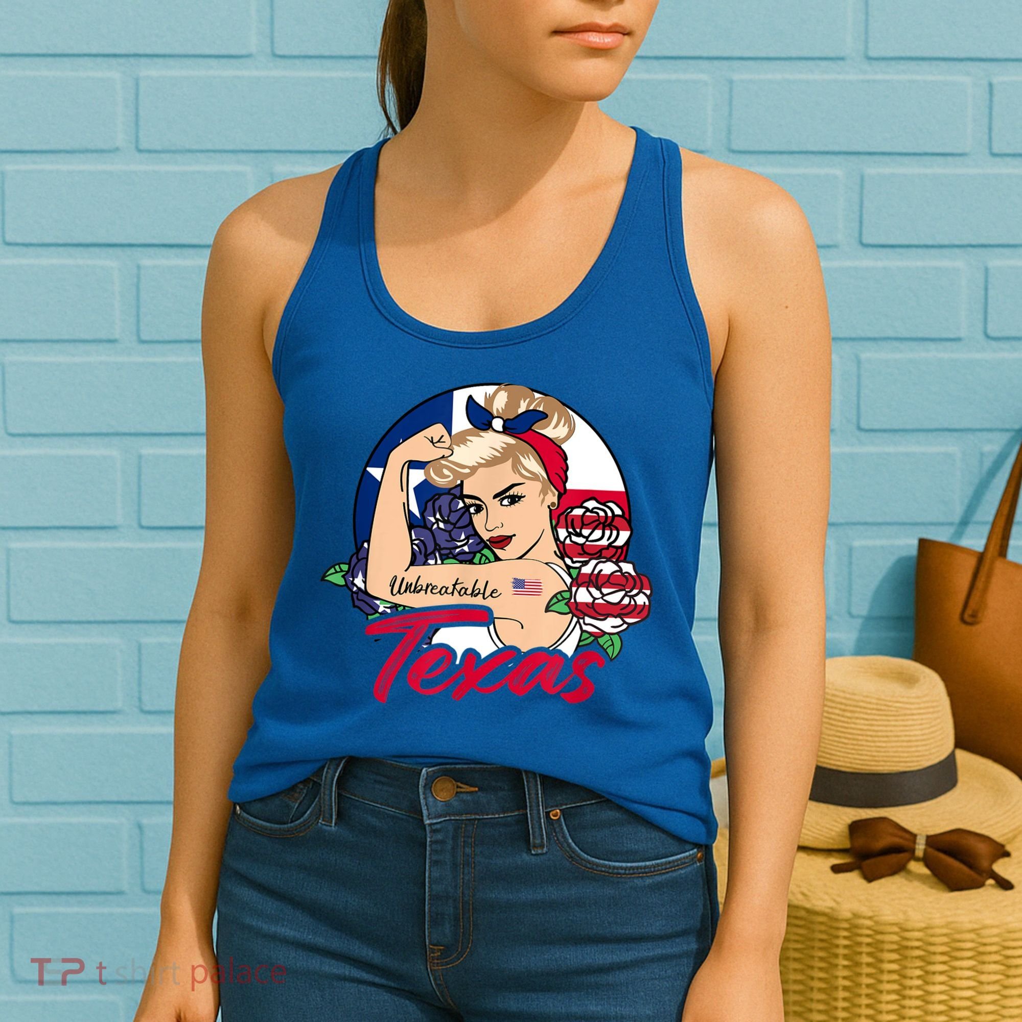 Texas For Girls Texas Proud State Flag For Woman Women's Tank Top