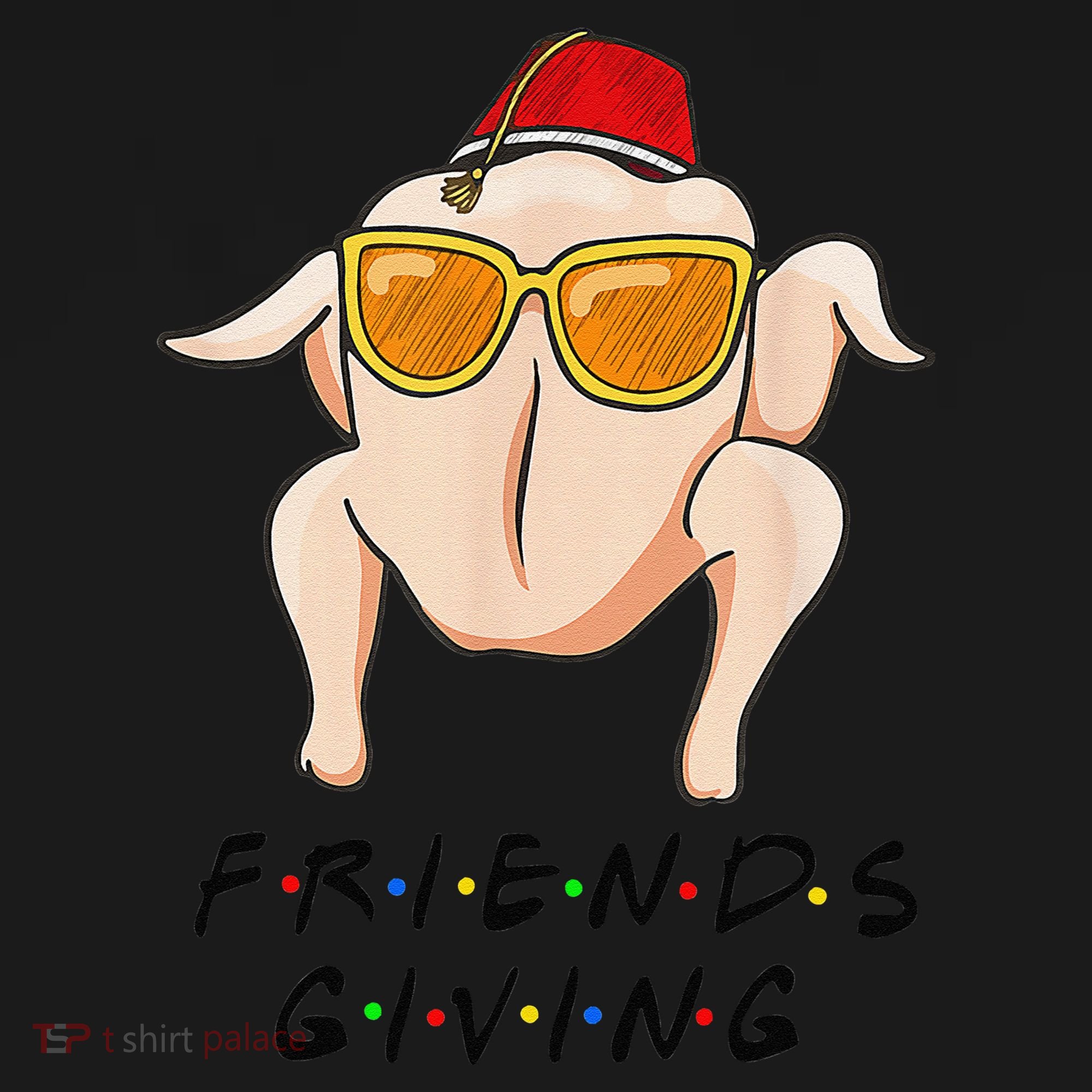 Turkey Friends Giving Happy Friendsgiving Funny Thanksgiving Bucket Hat