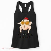 Turkey Friends Giving Happy Friendsgiving Funny Thanksgiving Women's Tank Top thumb 0