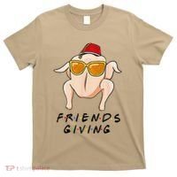 Turkey Friends Giving Happy Friendsgiving Funny Thanksgiving T-Shirt thumb 0
