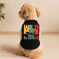 Team First Grade Wild About First Grade Back To School Doggie Tank thumb 2