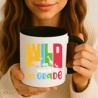 Team First Grade Wild About First Grade Back To School Coffee Mug thumb 3