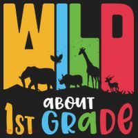 Team First Grade Wild About First Grade Back To School Beanie thumb 2