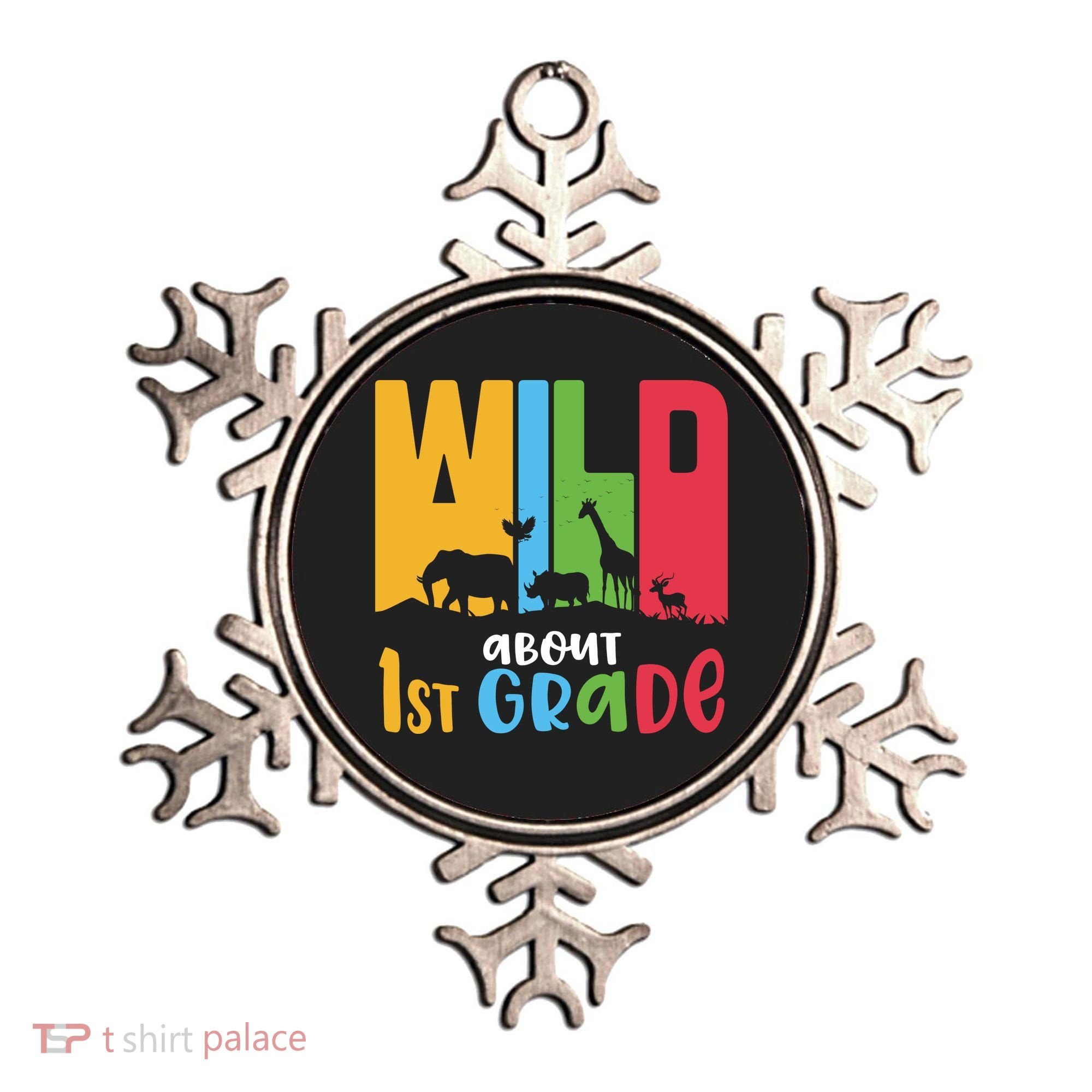 Team First Grade Wild About First Grade Back To School Ornament