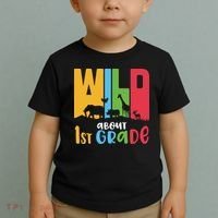 Team First Grade Wild About First Grade Back To School Toddler T-Shirt thumb 2
