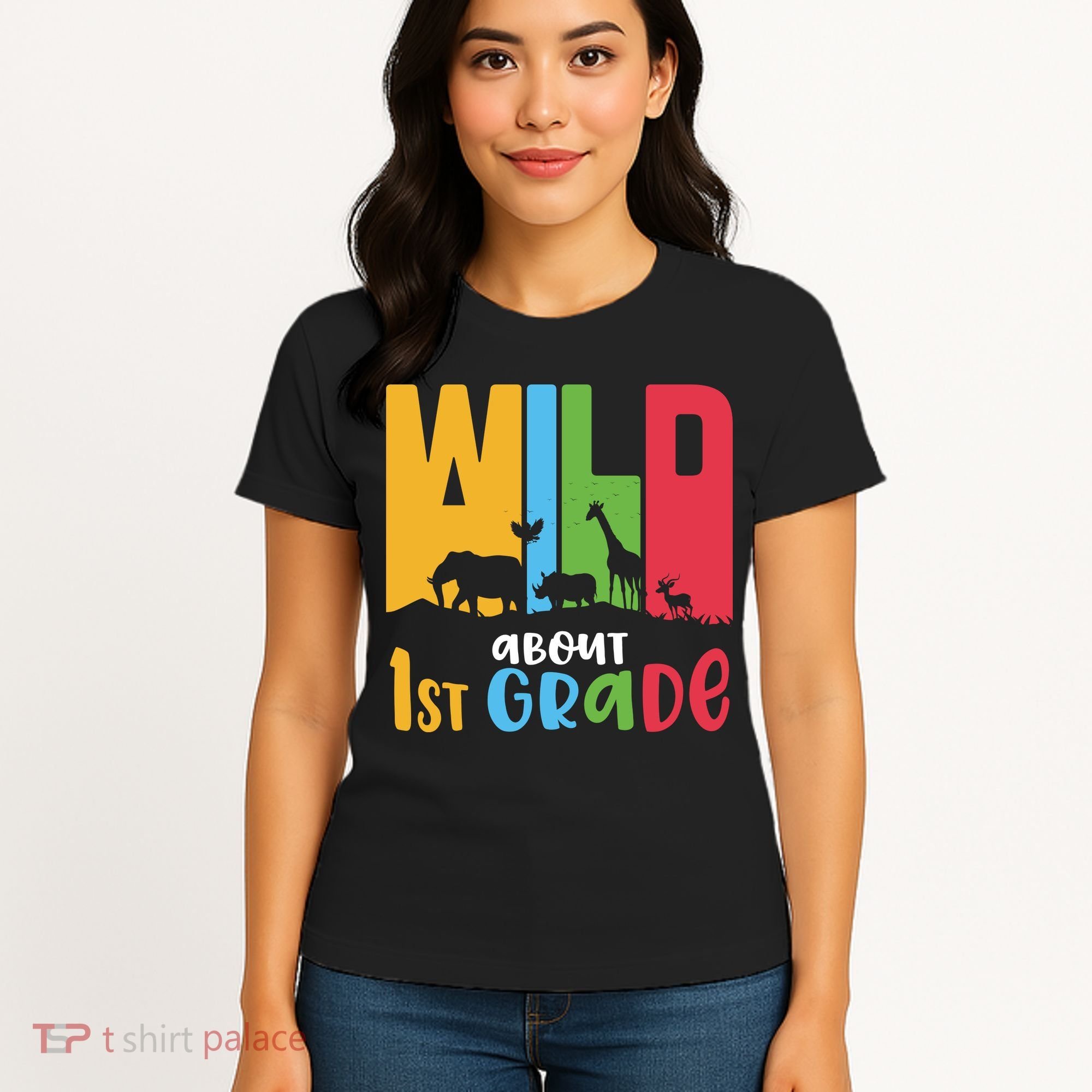 Team First Grade Wild About First Grade Back To School Women's T-Shirt